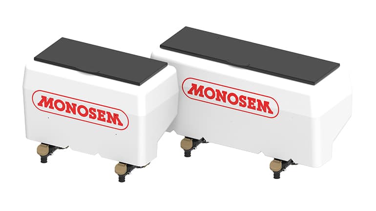 Monosem dry fertiliser bins